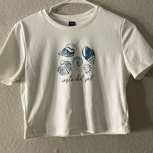 Shein Costa Del Sol White Crop Top